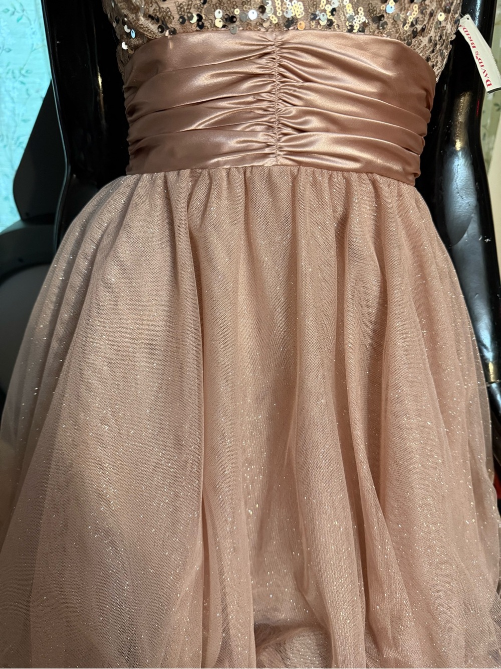David’s Bridal Speechless Sparkle Dress size 3 - Picture 5 of 15